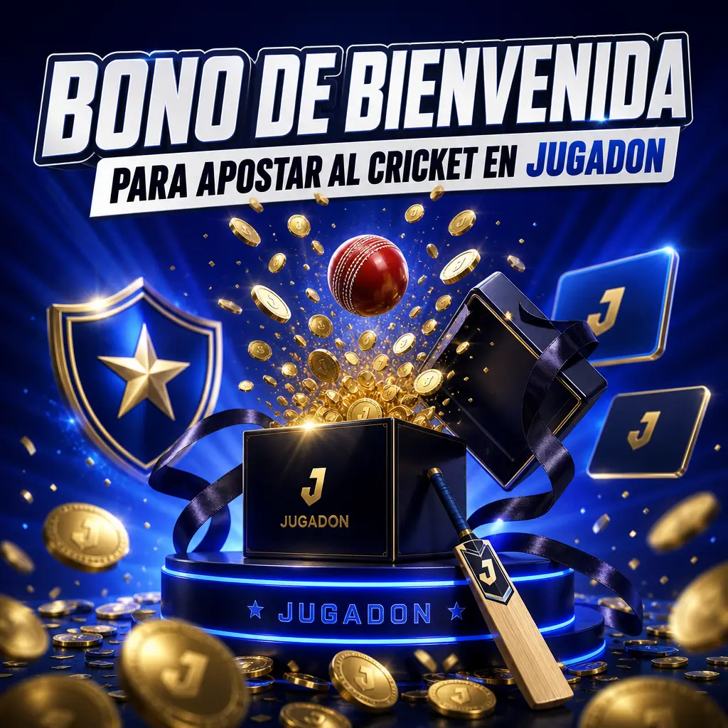 Bono de bienvenida para apostar al cricket en Jugadon: 500 ARS en el primer depósito y hasta 25.000 ARS en apuestas gratis.