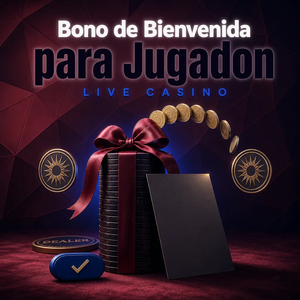 Bono de bienvenida de Jugadon Live Casino para depósitos en ruleta, baccarat y blackjack en vivo