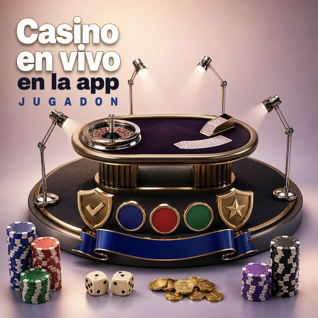 Casino en vivo de Jugadon: mesas con dealers reales en HD, ruleta, blackjack, bacará y game shows como Crazy Time