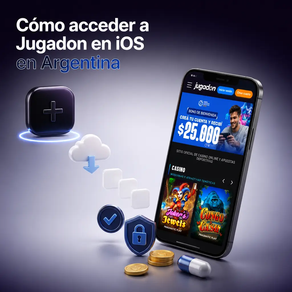 Cómo acceder a Jugadon en iOS en Argentina: pasos para agregar el sitio móvil a la pantalla de inicio del iPhone.