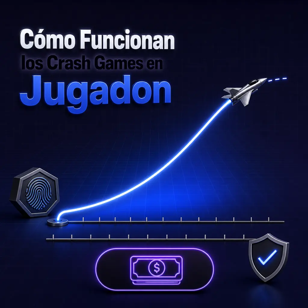 Gráfico de un crash game en Jugadon mostrando el multiplicador en aumento antes del corte aleatorio