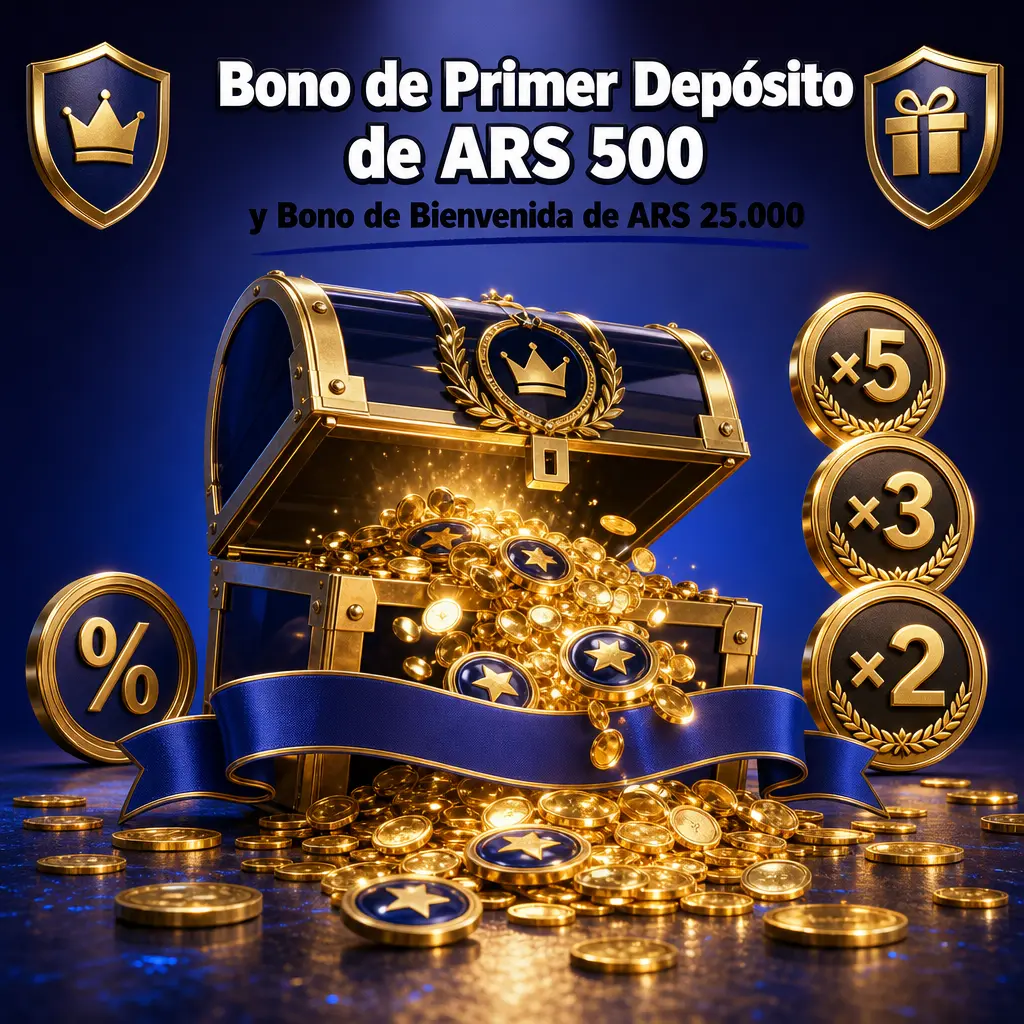 Bono de primer depósito ARS 500 y bono de bienvenida de hasta ARS 25.000 en Jugadon para casino y apuestas deportivas