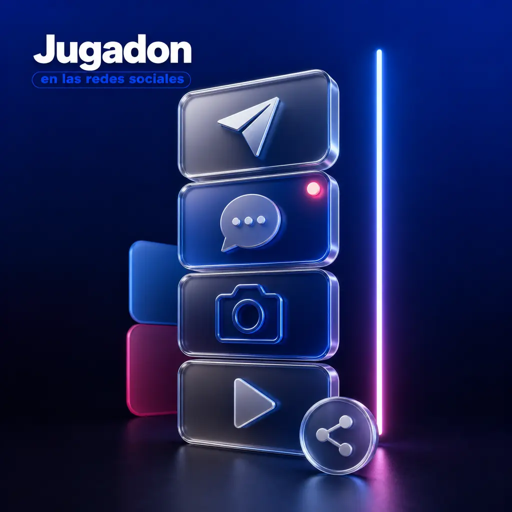 Jugadon en redes sociales: Instagram, Facebook, Telegram y YouTube con promociones, bonos y novedades de casino y apuestas.