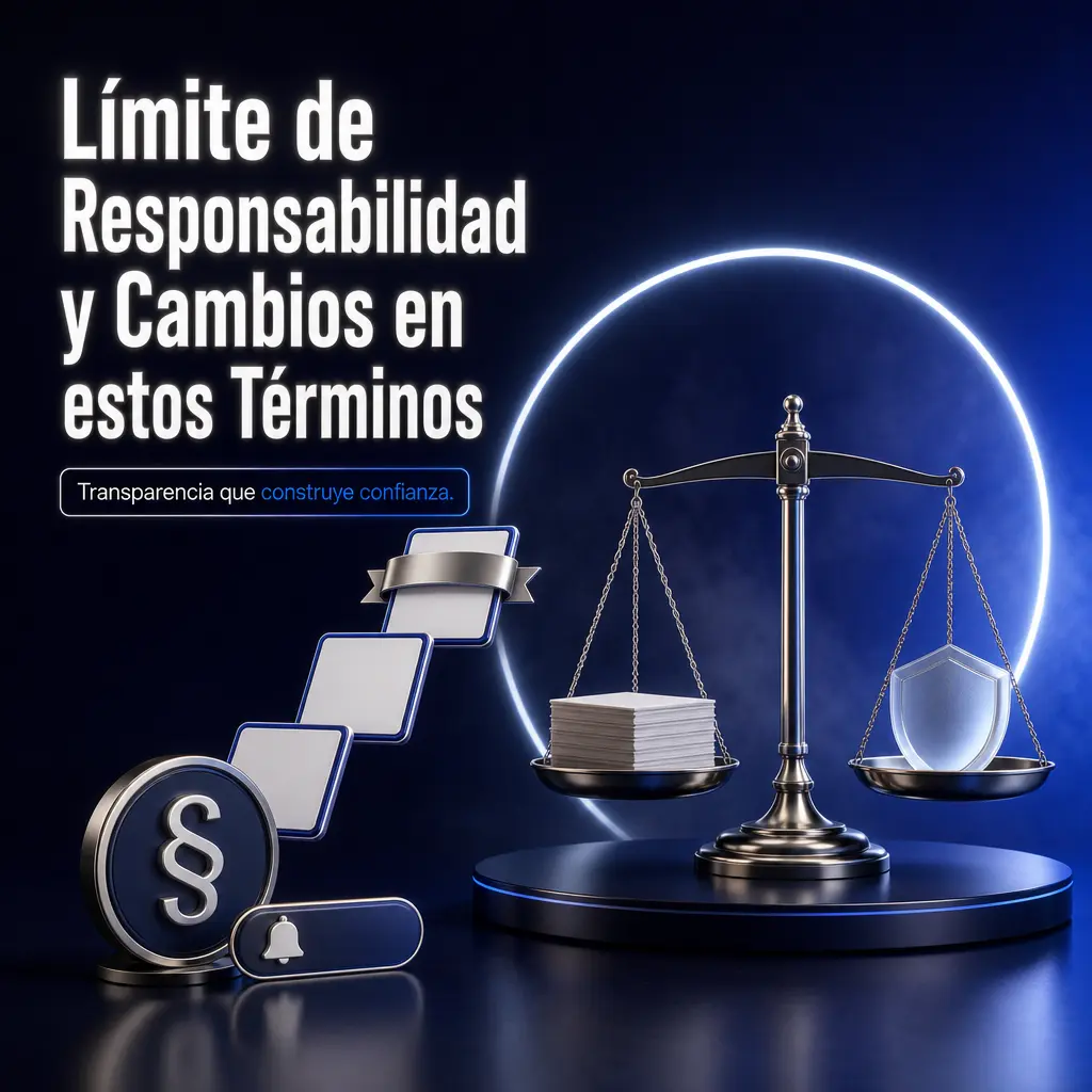 Límite de responsabilidad de Jugadon y actualización de Términos y Condiciones por cambios regulatorios u operativos