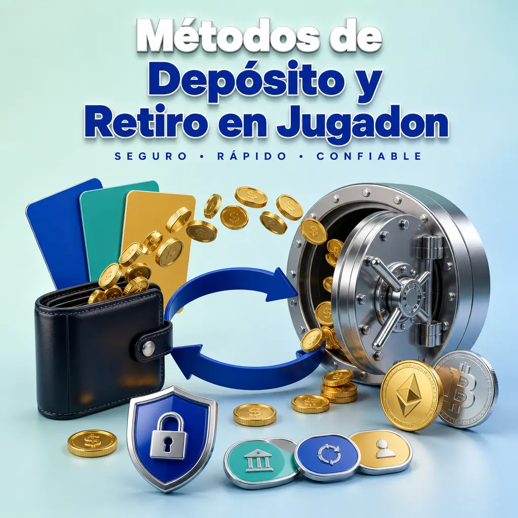 Métodos de depósito y retiro en Jugadon: tarjetas, transferencia bancaria, Mercado Pago y USDT, con pasos simples desde Mi Cuenta.