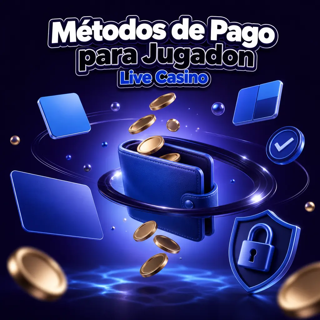 Métodos de pago en Jugadon Live Casino: Mercado Pago, Rapipago, Pago Fácil, transferencia bancaria, Bitcoin, Visa y Mastercard.