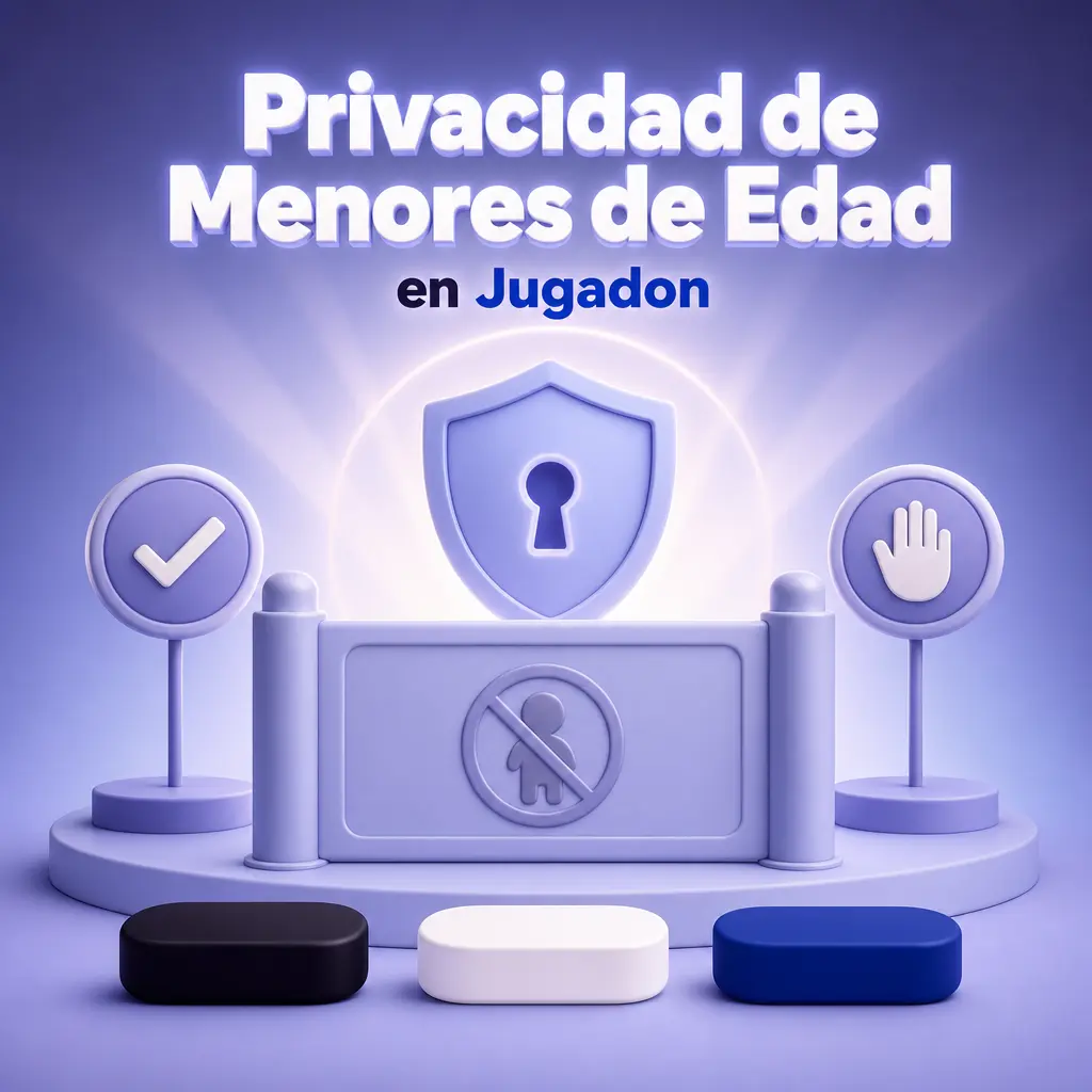 Jugadon es exclusivo para mayores de 18 años; cuentas de menores se suspenden y sus datos se eliminan en 48 horas.