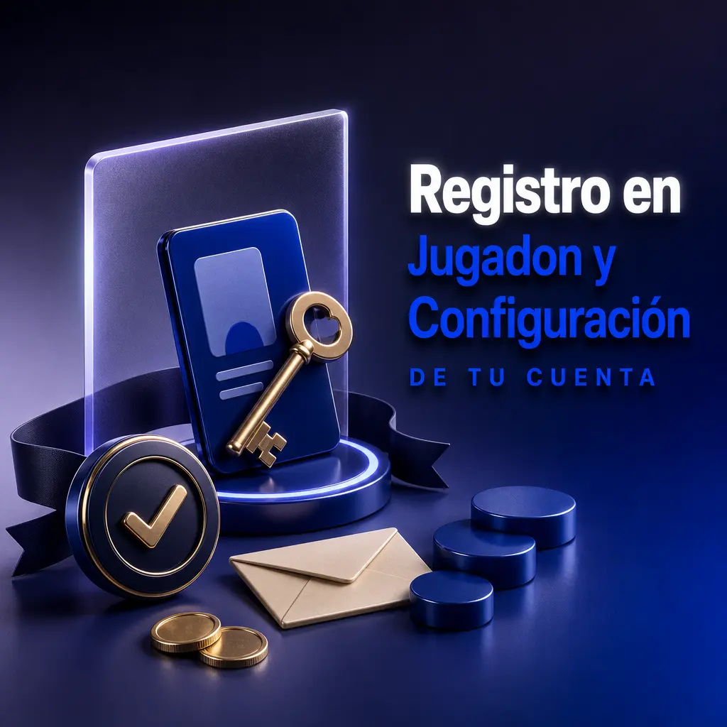Pantalla de registro en Jugadon mostrando el formulario con DNI, correo y celular para crear una cuenta nueva.